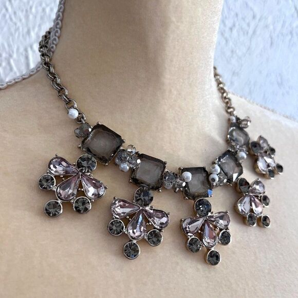 VINTAGE WHITE HOUSE | BLACK MARKET SILVERTONE‎ CHOKER NECKLACE 16 in. ext… - Picture 3 of 7